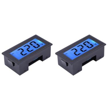 Imagem de 2 Peças Yb5135db Ac80-500v Display Lcd de Dois Fios Voltímetro Digital Medidor de Painel de Voltagem Medidor de Testador de Monitor de Tensão