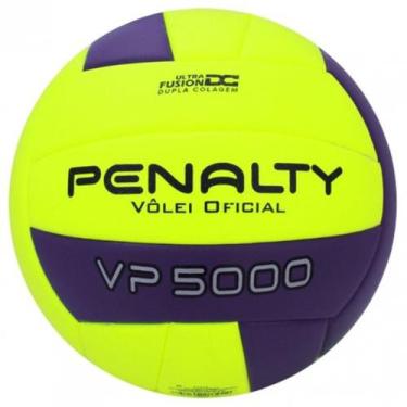 Imagem de Bola Volei Penalty VP 5000 X Ultra Fusion PU, Único, Amarelo, Roxo