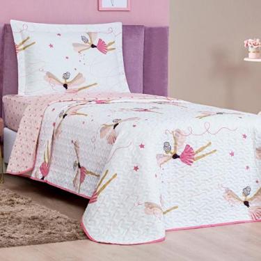 Imagem de Colcha Cobre Leito Infantil Bout Menino Menina 2 Peças Solteiro - Bia 