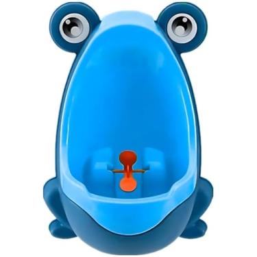 Imagem de Mictório Infantil em Formato de Sapo, Pinico para Desfralde, Azul