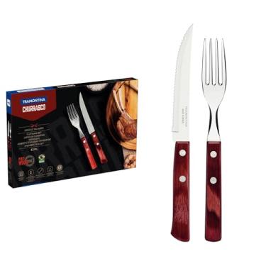 Imagem de Jogo de Talheres 12 Peças Tramontina Vermelho