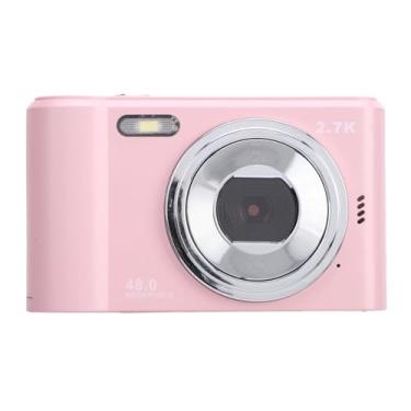Imagem de Câmera Digital 2.7K 48MP, Tela HD e Zoom 8X, Câmera Com Foco Automático, Fácil de Usar, Tamanho Portátil, Material ABS Ergonômico, Câmera Digital de 2,4 Polegadas Com Cartão de