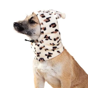 Imagem de HDKUW Chapéu de orelhas silenciosas para cães, protetores de ouvido de cachorro, proteção contra ruído, chapéus de pelúcia para orelhas de animal de estimação, capa de orelha quente, chapéu de inverno