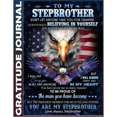 Imagem de Gratitude Journal: to my stepbrother - gift for stepbrother Invest 5 minutes daily to develop mindfulness, thankfulness and positivity, Inspire a Happier, Healthier & More Grateful Mindset 110 Pages