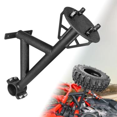 Imagem de DSISIMO Suporte De Armazenamento Para Pneu Sobressalente De Metal Resistente, Suporte Para Pneu Sobressalente Compatível Com Os Modelos Can Am Maverick X3 X3 Max Turbo R Rr 2017-2024 De 64" E 72" E
