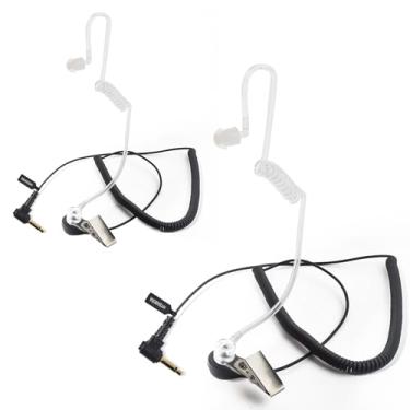 Imagem de HYSHIKRA Fone de ouvido intra-auricular de 3,5 mm, apenas recepção de orelha única, fones de ouvido Walkie Talkie, compatíveis com rádios portáteis Motorola Sepura Rexon Wouxun Kenwood Baofeng