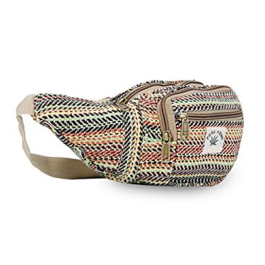 Imagem de Pochete de cânhamo, cintura ajustável e vários bolsos, bolsa de cintura e para todos os fins, Multi-12, Large