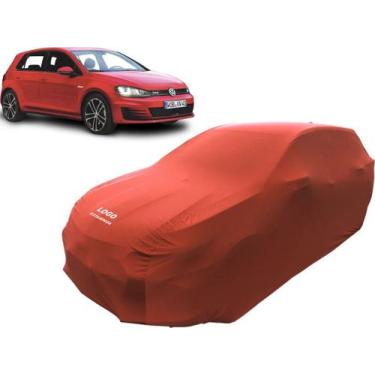 Imagem de Capa Automotiva Vw Golf Tsi Gti 16v Turbo Tecido Lycra - Mz, Vermelha