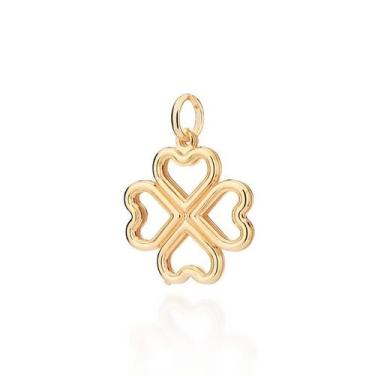 Imagem de Pingente trevo banhado a ouro Rommanel 542815, Dourado