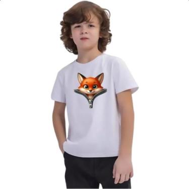 Imagem de Camiseta Infantil Raposa no ziper - Alearts, 16
