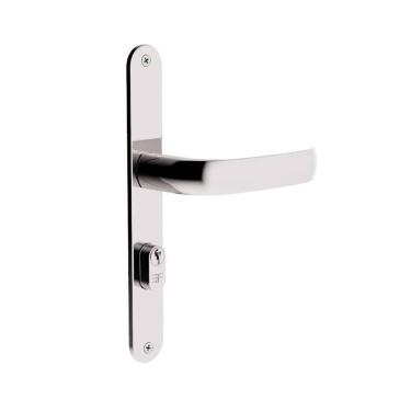 Imagem de Fechadura 3F Porta Aluminio Estreita Cromado Espelho 522/116