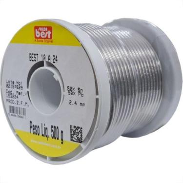Imagem de Solda Best Carretel 2,4Mm 10 A 24 - 500Gr. Amarela 153224 - BEST / ALP