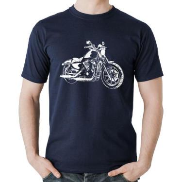 Imagem de Camiseta Algodão Moto Sportster XL 883 Iron Art - Foca na Moda, Marinh