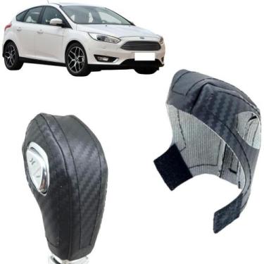 Imagem de Capa Carbon Manopla Câmbio Automático Focus 2014 À 2018 - Tunning Cour