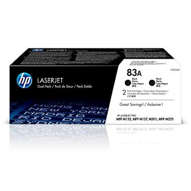 Imagem de HP 83A | CF283AD | 2 cartuchos de toner | Preto, Pacote com 2, Preto, 2 Pack