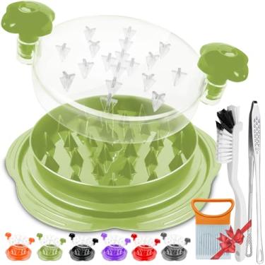 Imagem de Triturador de frango grande (25 cm L), triturador multifuncional de peito de frango com pincel e suporte de cebola para fatiar e pinça de cozinha, triturador de carne para peito de frango e vegetais