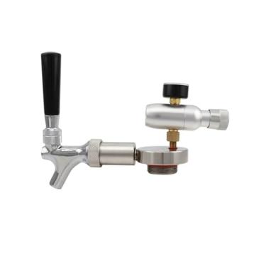 Imagem de Fabricação caseira de cerveja Beer Spear Faucet Tap and CO2 Regulator Homebrew Beer Dispenser Tap for 2L 3.6L 4L Stainless Steel Mini Keg Beer Growler Acessórios para vinho