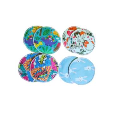 Imagem de Absorventes ecológicos para os seios (kit com 4 pares) - Ateliê Pequen