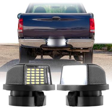 Imagem de USR 90-16 F-250 Luz de placa de carro LED para captador super resistente – Par de lâmpadas de moldura traseira (esquerda + direita) - Compatível com Ford F250 / F350 SuperDuty 1990-2016 (atualização