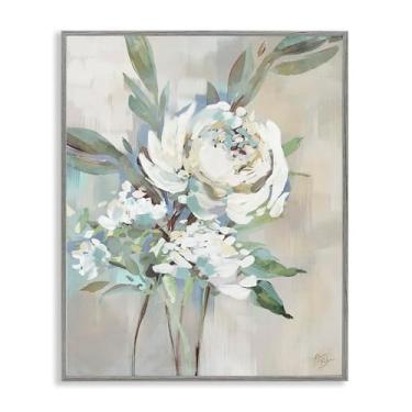 Imagem de Stupell Industries Design de parede giclée emoldurado cinza antigo rosa e respiração de bebê por Nina Blue, 40,6 x 50,8 cm