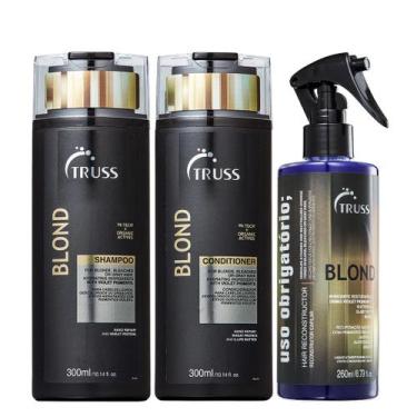 Imagem de Truss Blond Kit Shampoo Condicionador e Uso Obrigatório Blond Reconstr