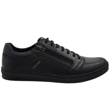 Imagem de Sapatênis Masculino Casual Dia a Dia Passeio Trabalho em Couro Conforto Easy Wear Free Way Jhon02