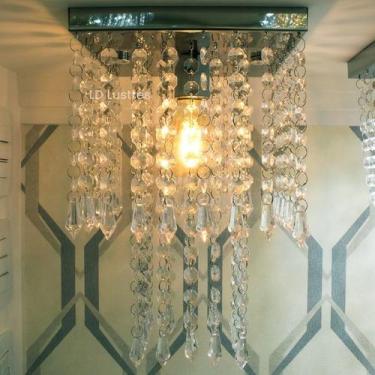 Imagem de Lustre de Acrílico Para Sala/ Quarto/ Recepção/ Escritório Com 35cm De