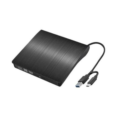 Imagem de Caixa De Unidade Óptica Externa USB 3.0 Tipo C Para DVD CD ROM Escrito