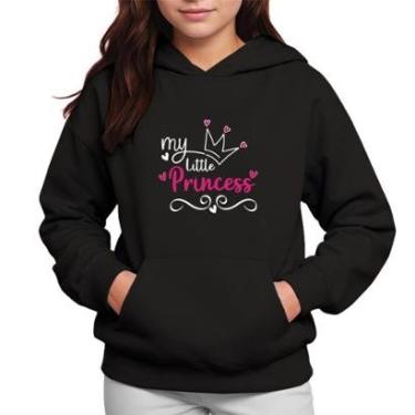Imagem de Moletom Infantil Canguru Menina Estampa Minha Princesa-Feminino