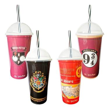 Imagem de Copo Com Canudo Harry Potter Café - 500ml