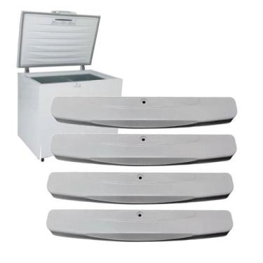 Imagem de 4 Puxadores Tampa Freezer Compativel Electrolux H300 400 500 - Refrige