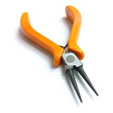 Imagem de Alicate Ourives Bico Redondo De Aço Bijou 115mm C Mola - BESTFER