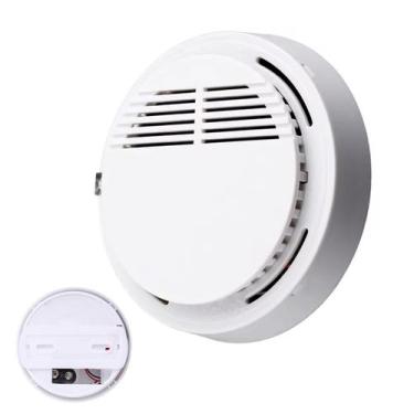 Imagem de Detector de Fumaça Fogo Incendio Sensor Fotoeletrico Alarme 85db Casa 