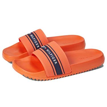 Imagem de Tommy Hilfiger Sandália masculina Respo Slide, Laranja, 9