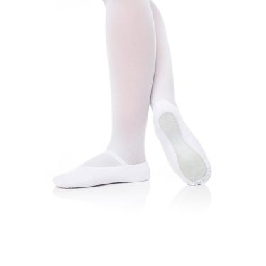 Imagem de Sapatilha Meia-Ponta Sola Inteira, Lona, Só Dança F22, Branco, 33