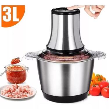 Imagem de Picador De Alimentos 3L Moedor De Carne Mixer Processador Elétrico Coz