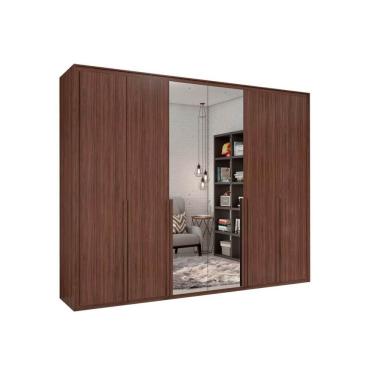 Imagem de Guarda Roupa Casal 6 Portas e 6 Gavetas c/ Espelho Imperatore Branco - Lopas