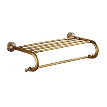 Imagem de Toalheiro de mão, suporte de toalha de banheiro, toalheiro de armazenamento de hotel/casa de banho de estilo europeu, toalha de banho antiga de estilo americano, toalheiro de banheiro, rack de