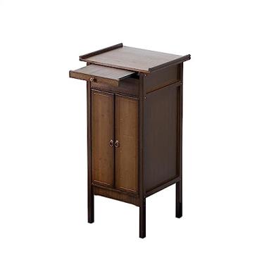 Imagem de WUHUQN Mesa de meditação, altar, estilo chinês, toda em madeira maciça, mesa de incenso, mesa de Buda, santuário doméstico, nicho de Buda, mesa de oferenda, armário de buda, altar de oração para casa