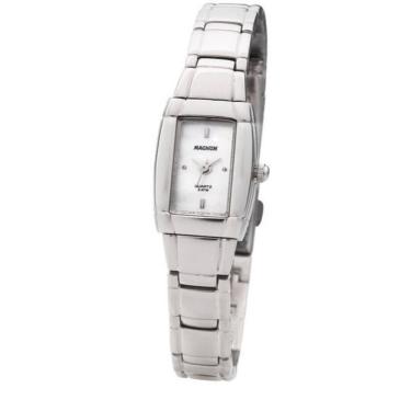 Imagem de Relógio Magnum Feminino Ref: Ma28716Q Retangular Prateado
