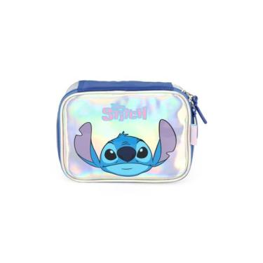 Imagem de Estojo Box Escolar Infantil Luxcel Stitch EI41684SC Prata, Prata