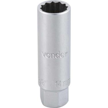 Imagem de Soquete estriado para vela de ignição 14 mm encaixe 3/8" - Vonder