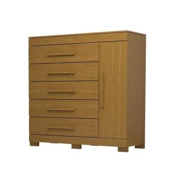 Imagem de Cômoda Bahamas 5 Gavetas 100% Mdf Linhamobília Cinamomo