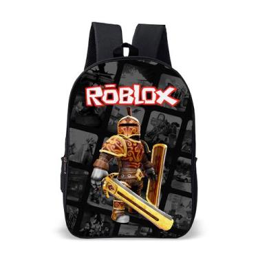 Imagem de Mochila Escolar Infantil Game De Blocos Volta Às Aulas Estampa Colorid