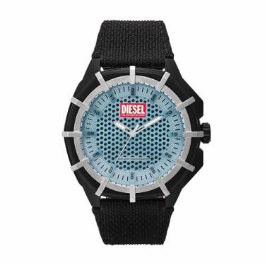 Imagem de Diesel Relógio masculino emoldurado movido a energia solar (modelo: DZ4679), Preto