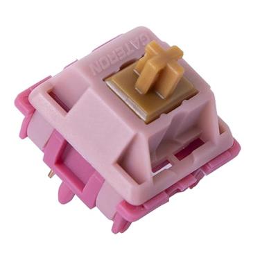 Imagem de GATERON Interruptores de teclado Mountain Top, LED RGB linear de 5 pinos 22 mm com mola de dois estágios pré-lubrificados de fábrica para teclado mecânico MX (35 peças)