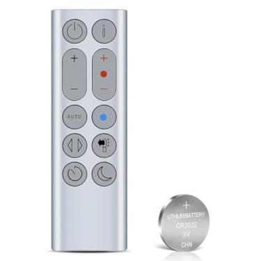 Imagem de Controle remoto de substituição para Dyson HP04 HP05 HP06 HP07 HP4A puro quente + aquecedor frio purificador de ar/aquecedor de ar - com bateria (cor: prata)