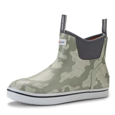 Imagem de SUREWAY Botas Femininas De Cano Curto, Antiderrapantes, Para Pesca E Passeios Barco, À Prova D'Água, Chuva, Borracha Neoprene Leve Com Alta Tração, Na Cor Cinza Lago