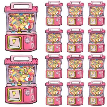 Imagem de EONSUI 30 sacos de plástico com alças, embalagem de presente de desenho animado a granel para festa, casamento, aniversário, chá de bebê, selável para doces, lanches, para crianças, estudantes