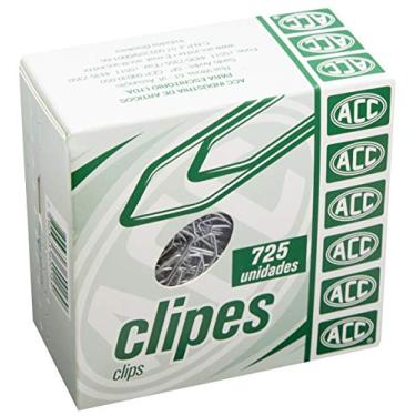 Imagem de ACC Clipe para Papel 4/0 Galvanizado, Caixa Cartão com 367 unidades, para Organização de Documentos